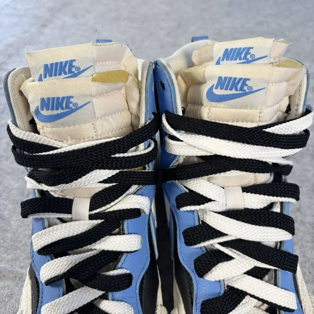 BV0072-001 - Mens 6.5 / Womens 8 - Nike x Sacai Blazer Mid Black Blue Sneakers